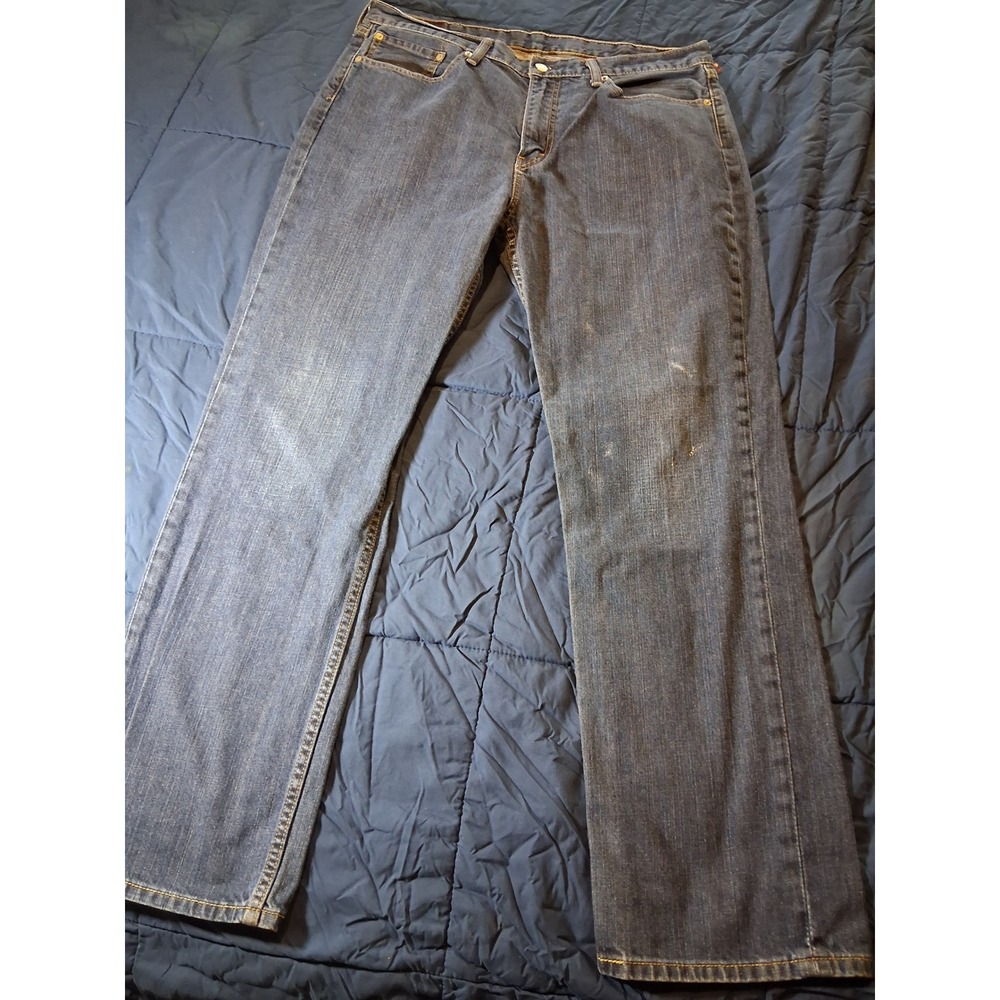 Levis 514 Straight Fit Mens Jeans Blue Denim 38x32 00514-0490